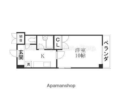 アートプラザ南笠 4001｜滋賀県草津市南笠東４丁目(賃貸マンション1K・4階・27.54㎡)の写真 その2