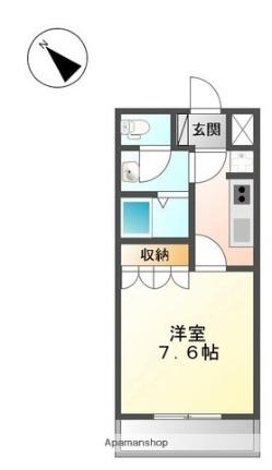 シャトーグリーンII 213｜滋賀県愛知郡愛荘町長野(賃貸マンション1K・2階・26.25㎡)の写真 その2