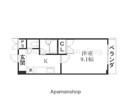 アートプラザ光 4009｜滋賀県草津市野路東４丁目(賃貸マンション1K・2階・26.58㎡)の写真 その2