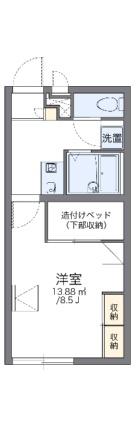 レオパレスみゆき町 206｜滋賀県愛知郡愛荘町愛知川(賃貸アパート1K・2階・23.18㎡)の写真 その2