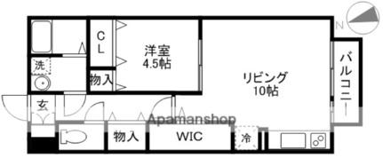 瀬田メディエートプラザＣ 107｜滋賀県大津市大江７丁目(賃貸アパート1LDK・1階・41.67㎡)の写真 その2