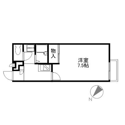 レオパレスブル瀬田 104｜滋賀県大津市大江７丁目(賃貸アパート1K・1階・23.18㎡)の写真 その2