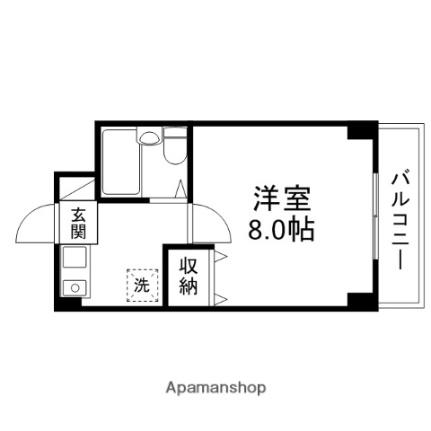 マ・シャンブル 206｜滋賀県草津市野路東５丁目(賃貸アパート1K・2階・21.60㎡)の写真 その2