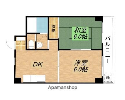 第16洛西ハイツ瀬田 302｜滋賀県大津市大将軍１丁目(賃貸マンション2DK・3階・38.88㎡)の写真 その2