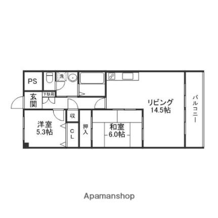 富士ロイヤルアベニュー 301｜滋賀県栗東市霊仙寺６丁目(賃貸マンション2LDK・3階・60.50㎡)の写真 その2