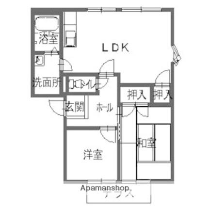 ハーモニーハイツ 102｜滋賀県彦根市芹川町(賃貸アパート2LDK・1階・46.75㎡)の写真 その2