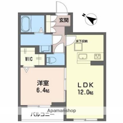 ラ　カーサ　フェリーチェ 103｜滋賀県彦根市野瀬町(賃貸アパート1LDK・1階・45.28㎡)の写真 その2