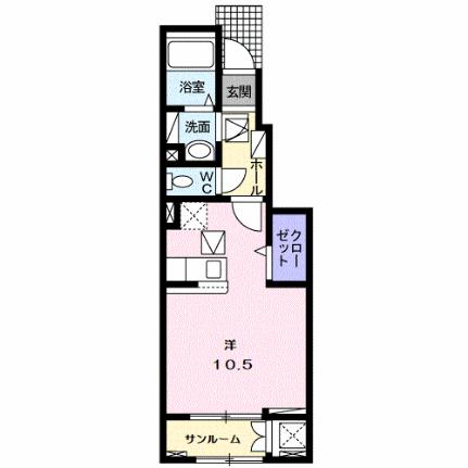 メゾン・フラン 104｜滋賀県彦根市外町(賃貸アパート1R・1階・32.43㎡)の写真 その2