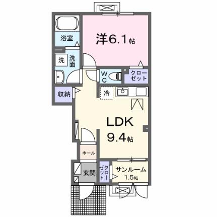 ＭＫ・テララ 102｜滋賀県長浜市神照町(賃貸アパート1LDK・1階・40.04㎡)の写真 その2