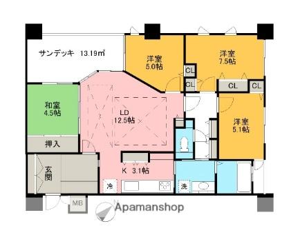 アメニティ南草津VIII 1005 ｜ 滋賀県草津市野路１丁目（賃貸マンション4LDK・10階・85.92㎡） その2