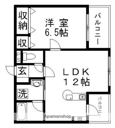 エクセレン滋賀里 303｜滋賀県大津市滋賀里１丁目(賃貸マンション1LDK・3階・50.00㎡)の写真 その2