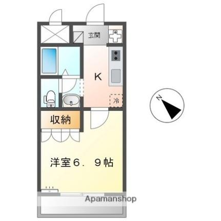 フォレストパーク 203｜滋賀県米原市宇賀野(賃貸アパート1K・2階・24.84㎡)の写真 その2