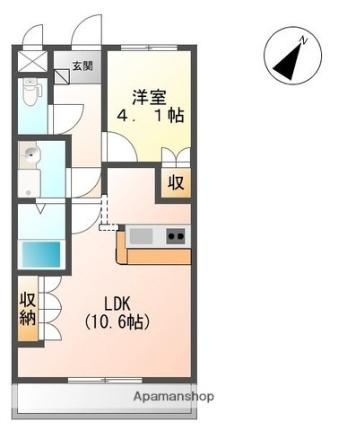 シャルマンコート2番館 103 ｜ 滋賀県長浜市大辰巳町（賃貸アパート1LDK・1階・33.05㎡） その2