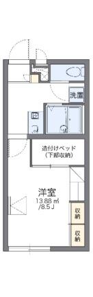 レオパレス駿 221｜滋賀県愛知郡愛荘町石橋(賃貸アパート1K・2階・23.18㎡)の写真 その2