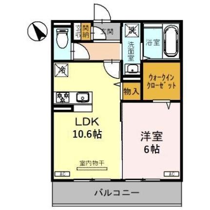 レジデンスコート栗東 303｜滋賀県栗東市綣５丁目(賃貸アパート1LDK・3階・43.41㎡)の写真 その2