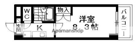 ワイズレジデンス南草津 1320｜滋賀県草津市橋岡町(賃貸マンション1K・3階・24.00㎡)の写真 その2