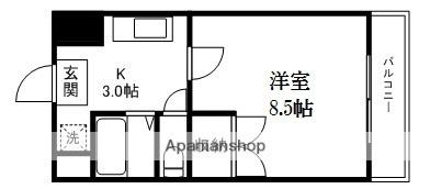 カーサソラッツオ弐番館 513｜滋賀県草津市矢橋町(賃貸マンション1K・5階・22.68㎡)の写真 その2