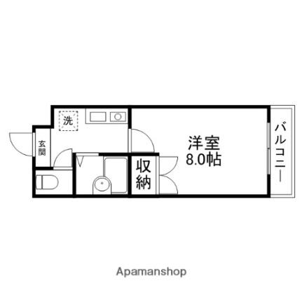 センチュリー玉川 305 ｜ 滋賀県草津市野路東３丁目（賃貸マンション1K・3階・22.80㎡） その2