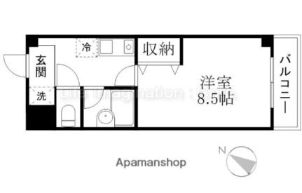 滋賀県草津市笠山２丁目(賃貸マンション1K・4階・25.00㎡)の写真 その2