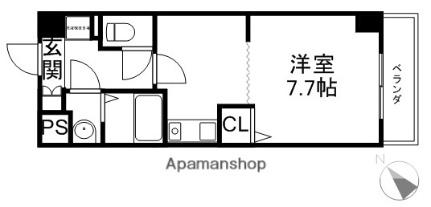 アヴニールタカラ 3-E｜滋賀県野洲市小篠原(賃貸マンション1K・3階・29.00㎡)の写真 その2