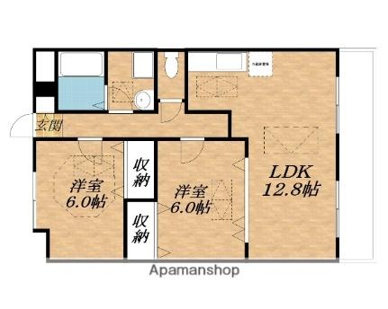 滋賀県東近江市沖野４丁目(賃貸マンション2LDK・3階・56.30㎡)の写真 その2