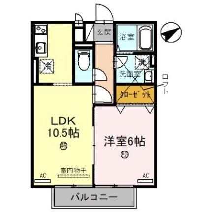 滋賀県蒲生郡日野町松尾１丁目（賃貸アパート1LDK・2階・40.29㎡） その2