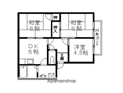 メゾンシャローム 103｜滋賀県長浜市神照町(賃貸アパート3DK・1階・46.75㎡)の写真 その2