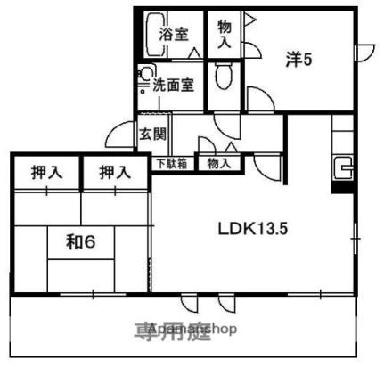 フローレ木津Ｂ 101｜京都府木津川市木津川原田(賃貸アパート2LDK・1階・60.50㎡)の写真 その2