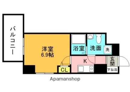 セレニテ高槻 501｜大阪府高槻市野見町(賃貸マンション1K・5階・24.82㎡)の写真 その2