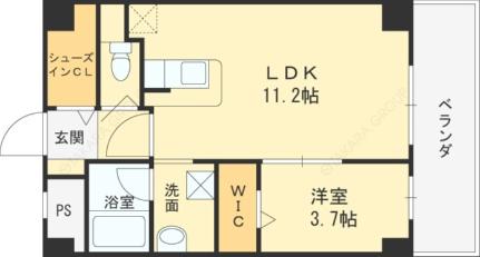 アクトタレイア茨木駅前 205｜大阪府茨木市中穂積１丁目(賃貸マンション1LDK・2階・38.99㎡)の写真 その2