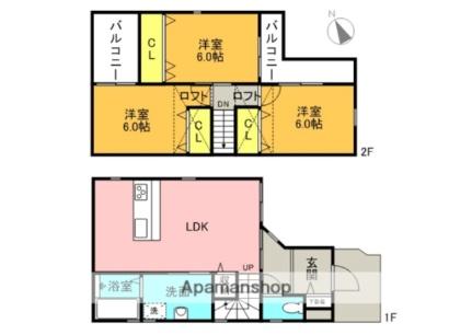 上神田楠本ハイツIIA_間取り_0