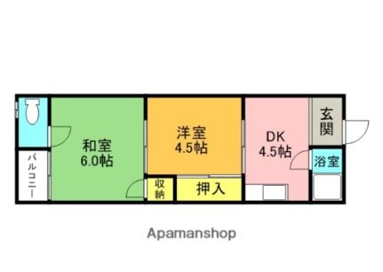 ヒロミマンション 301｜大阪府枚方市養父丘１丁目(賃貸マンション2K・3階・31.50㎡)の写真 その2