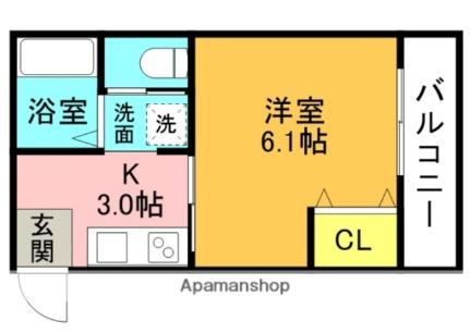 ルミエル御殿山 204｜大阪府枚方市渚栄町(賃貸アパート1K・2階・20.70㎡)の写真 その2