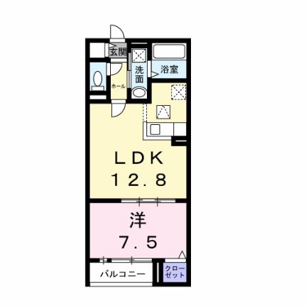 ツイテールII 202｜大阪府茨木市西豊川町(賃貸アパート1LDK・2階・46.07㎡)の写真 その2