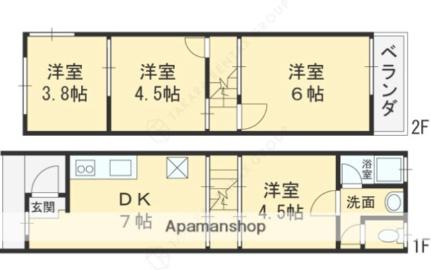 甲斐田新町20−9テラスハウス_間取り_0