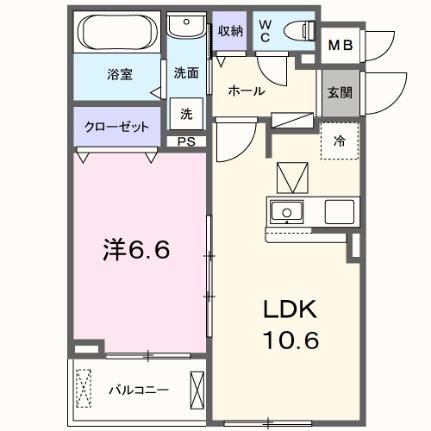 東神田町アパートＷＥＳＴ 101｜大阪府寝屋川市東神田町(賃貸アパート1LDK・1階・42.00㎡)の写真 その2