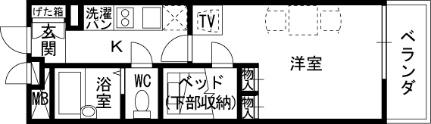 レオパレスセジュール高槻 305｜大阪府高槻市八丁畷町(賃貸マンション1K・3階・19.87㎡)の写真 その2