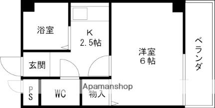 大阪府枚方市北山１丁目(賃貸マンション1K・2階・20.00㎡)の写真 その2