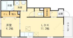 コンフォート・レジデンス 102 ｜ 大阪府東大阪市川田３丁目（賃貸アパート1LDK・1階・37.76㎡） その2