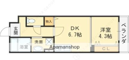 大阪府東大阪市長瀬町１丁目(賃貸アパート1DK・1階・31.32㎡)の写真 その2