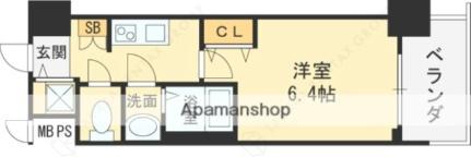 大阪府東大阪市高井田西６丁目(賃貸マンション1K・14階・22.62㎡)の写真 その2