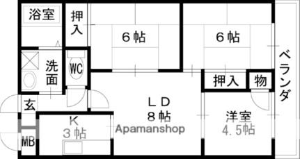 ＧＲＡＮＤ　ＳＴＥＡＤＹ八戸ノ里 305｜大阪府東大阪市若江西新町３丁目(賃貸マンション3LDK・3階・62.37㎡)の写真 その2