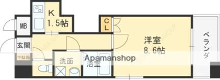 エアリーアベニュー ｜大阪府東大阪市荒本新町(賃貸マンション1K・3階・31.04㎡)の写真 その2