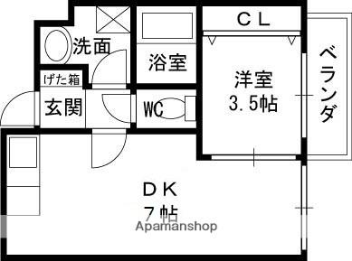 シティコート布施駅前 402｜大阪府東大阪市長堂２丁目(賃貸マンション1DK・4階・28.00㎡)の写真 その2