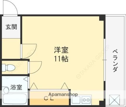 大阪府東大阪市東石切町３丁目(賃貸マンション1R・2階・25.00㎡)の写真 その2