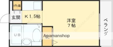 大阪府東大阪市小若江３丁目(賃貸マンション1K・2階・18.00㎡)の写真 その2