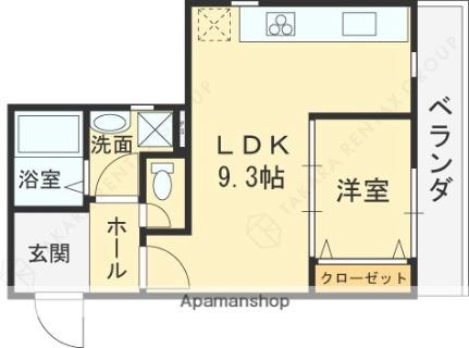 大阪府東大阪市出雲井本町(賃貸アパート1LDK・3階・30.44㎡)の写真 その2