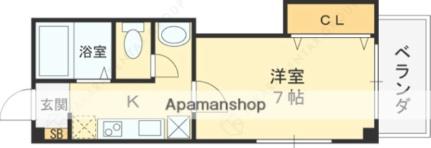 栗山マンション 306 ｜ 大阪府東大阪市西堤西（賃貸マンション1K・3階・24.50㎡） その2