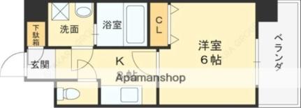 グランシス高井田 708｜大阪府東大阪市高井田西６丁目(賃貸マンション1K・7階・23.28㎡)の写真 その2