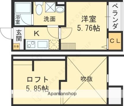 レポゼビアン 105｜大阪府東大阪市新庄２丁目(賃貸アパート1K・1階・20.76㎡)の写真 その2